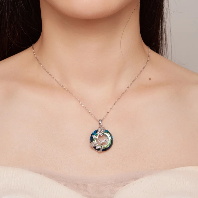 (Bild für) Pandora Style Angel Ring Rose Halskette - BSN313 - Ansicht 6