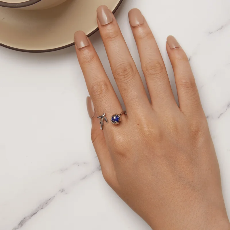 (Bild für) Pandora Style Around The World Open Ring - SCR959-E - Ansicht 5