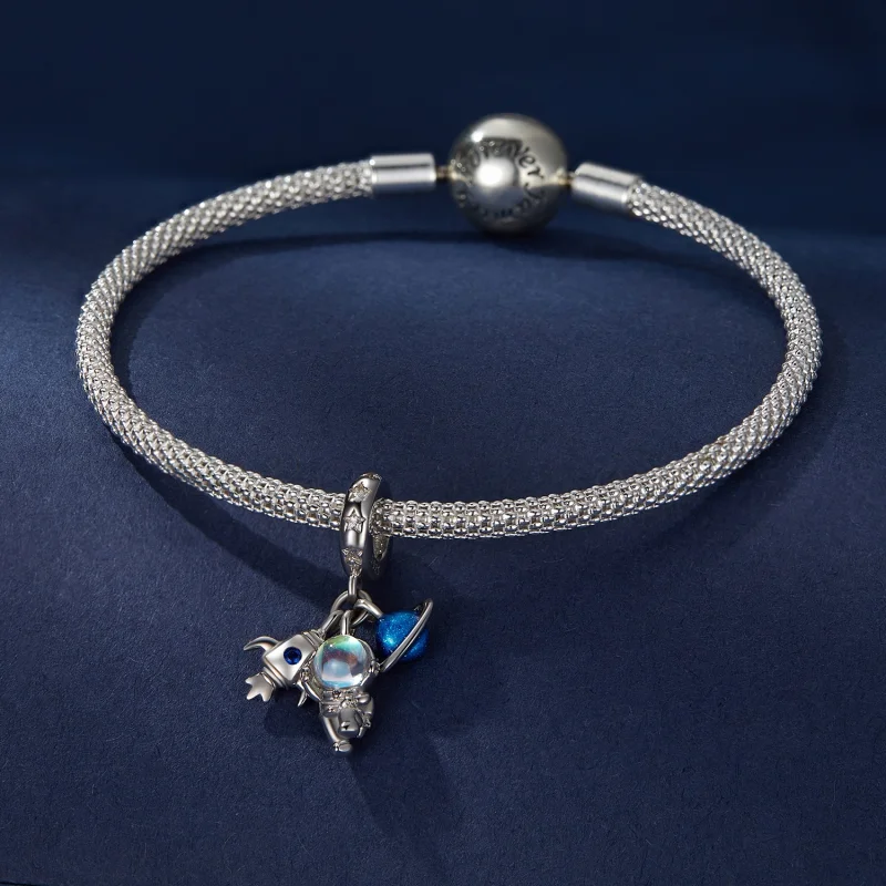(Bild für) Pandora Style Astronaut Anhänger - BSC791 - Ansicht 2