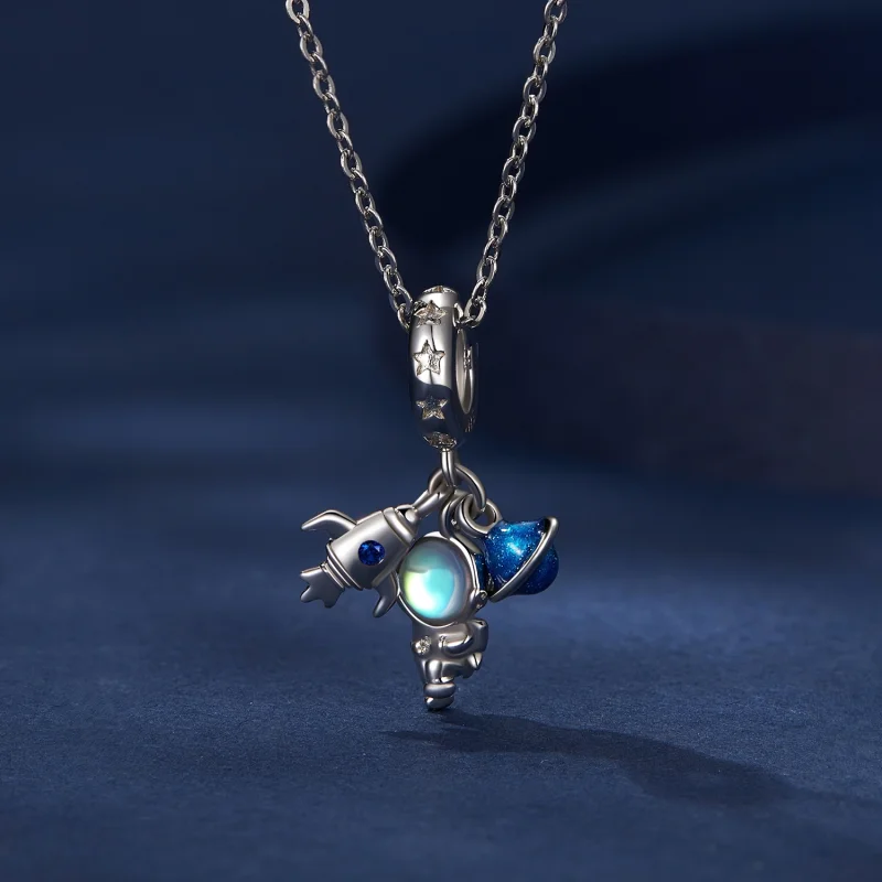 (Bild für) Pandora Style Astronaut Anhänger - BSC791 - Ansicht 3