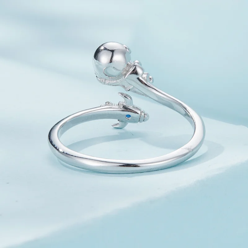 (Bild für) Pandora Style Astronaut Spaceship Open Ring - SCR920 - Ansicht 4
