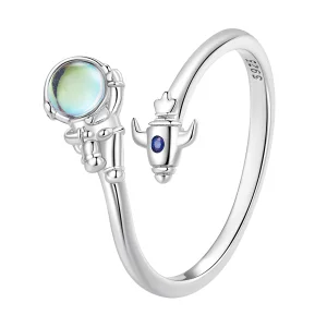 (Bild für) Pandora Style Astronaut Spaceship Open Ring - SCR920