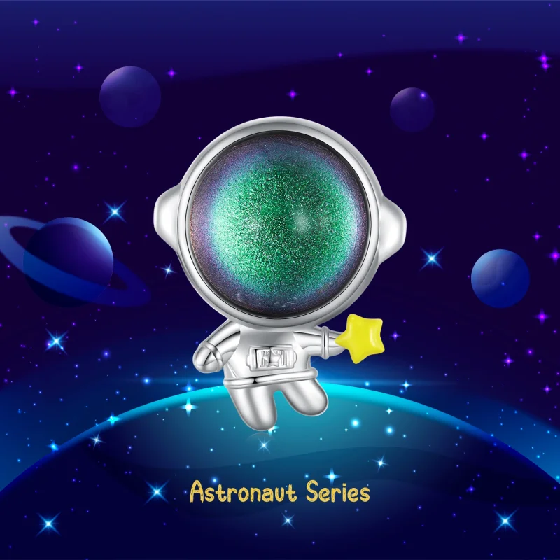 (Bild für) Pandora Style Astronaut Star Charm - BSC793 - Ansicht 7