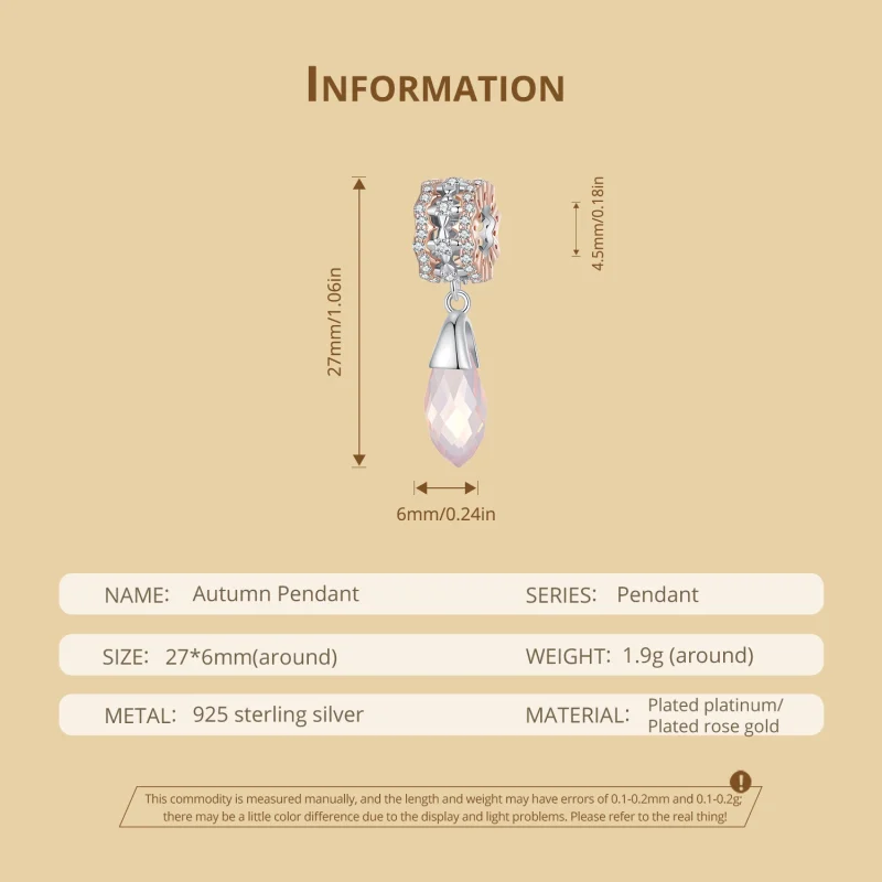 (Bild für) Pandora Style Autumn Dangle - BSC906 - Ansicht 6