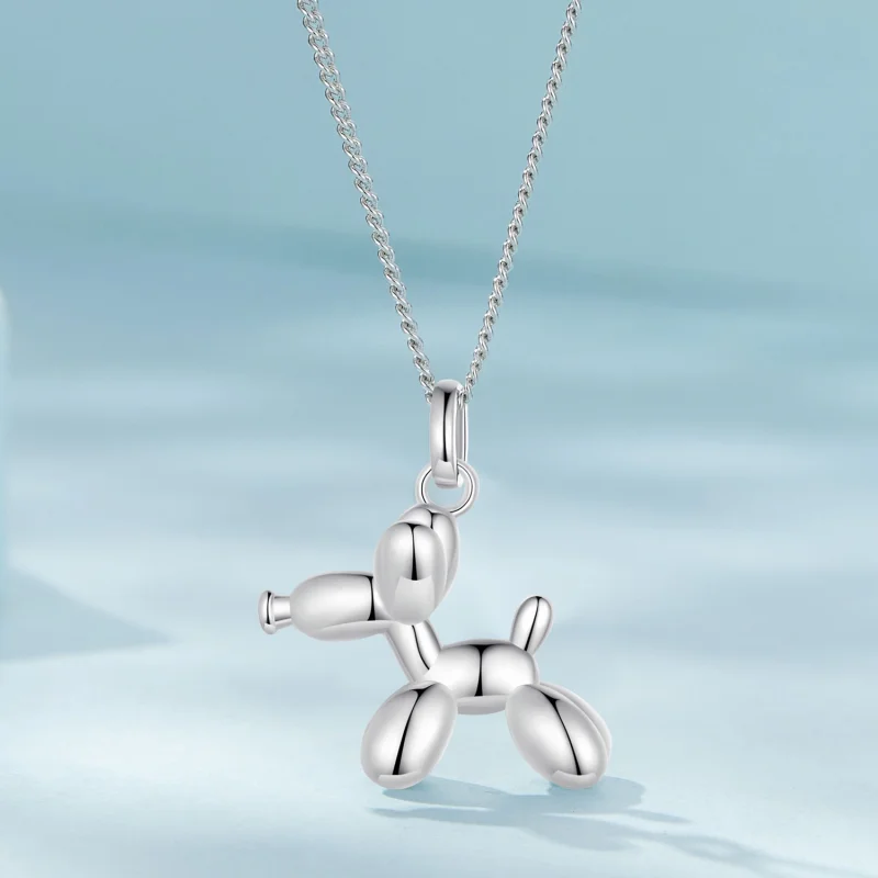 (Bild für) Pandora Style Balloon Dog Halskette - SCN506 - Ansicht 3