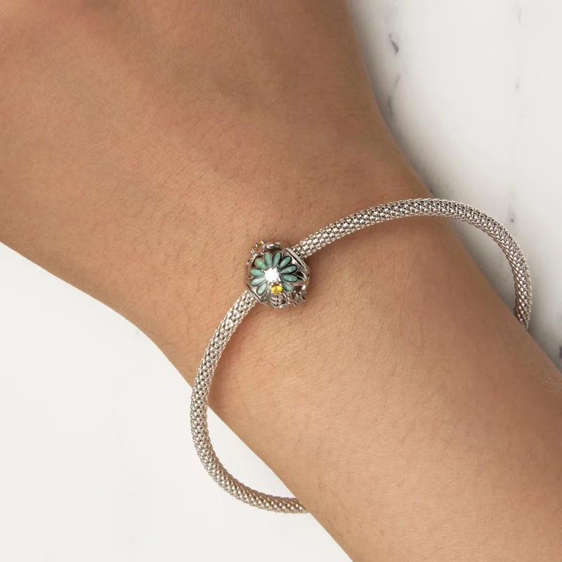 (Bild für) Pandora Style Bee Daisy Charm - BSC895 - Ansicht 7