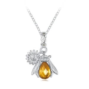 (Bild für) Pandora Style Bee Daisy Halskette - BSN356