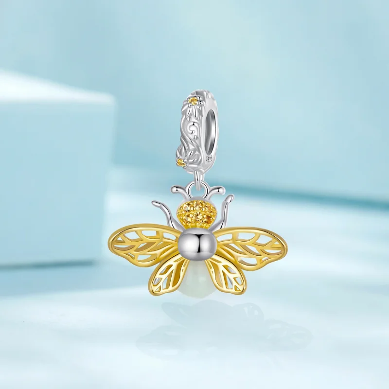 (Bild für) Pandora Style Bee Glow-In-The-Dark Dangle - SCC2616 - Ansicht 2