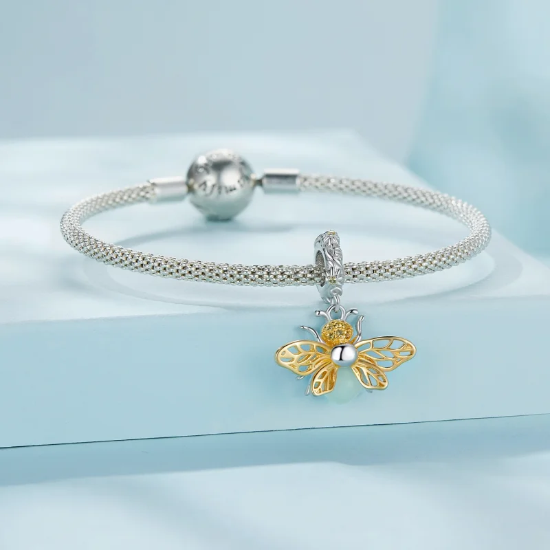 (Bild für) Pandora Style Bee Glow-In-The-Dark Dangle - SCC2616 - Ansicht 3
