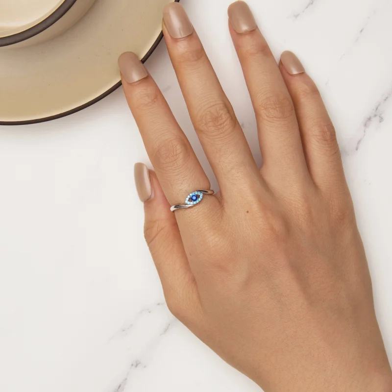 (Bild für) Pandora Style Beschützer Dämonen Auge Ring - SCR947 - Ansicht 5