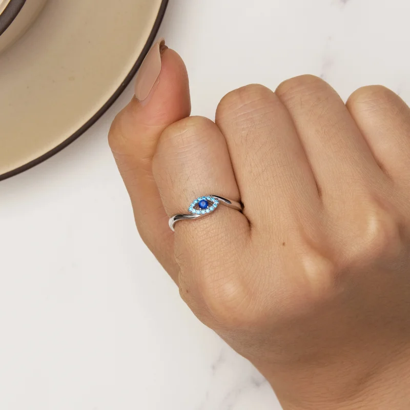 (Bild für) Pandora Style Beschützer Dämonen Auge Ring - SCR947 - Ansicht 6