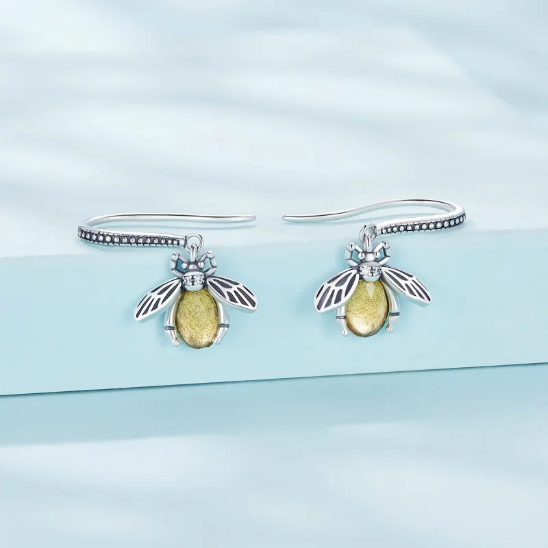 (Bild für) Pandora Style Bienen Ohrgehänge - SCE1570 - Ansicht 2