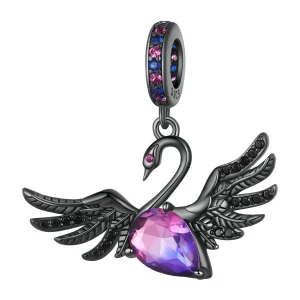 (Bild für) Pandora Style Black Swan Anhänger - SCC2490