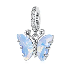 (Bild für) Pandora Style Blauer Aurora-Schmetterling-Anhänger - SCC2305