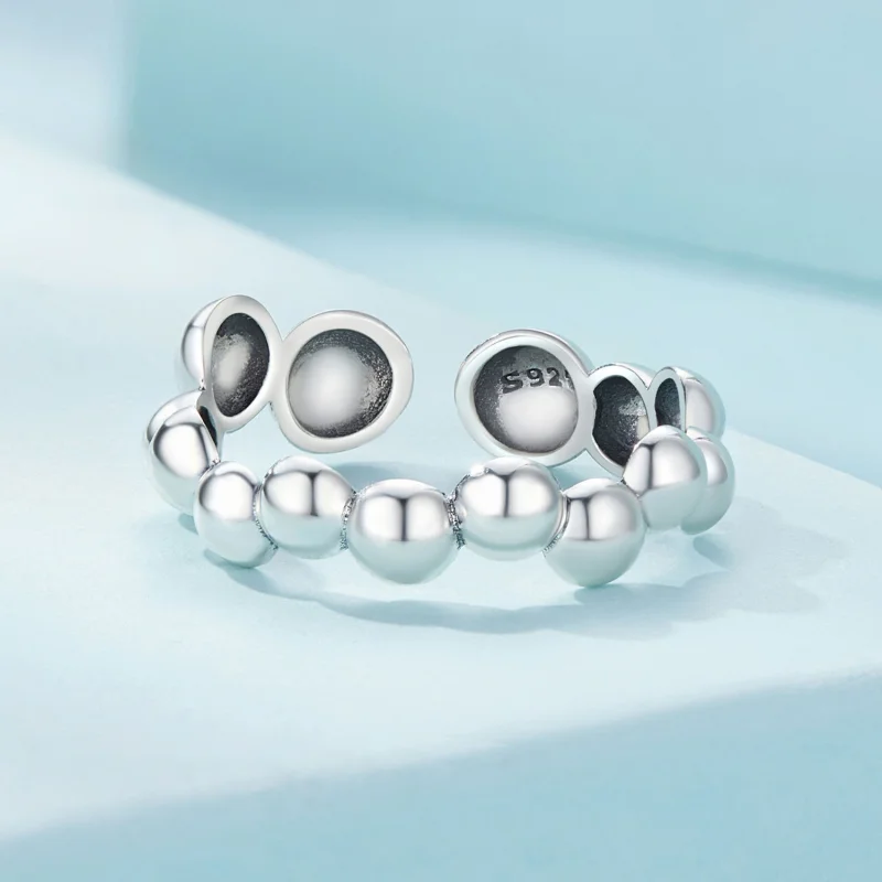 (Bild für) Pandora Style Bubble Open Ring - SCR962-E - Ansicht 3
