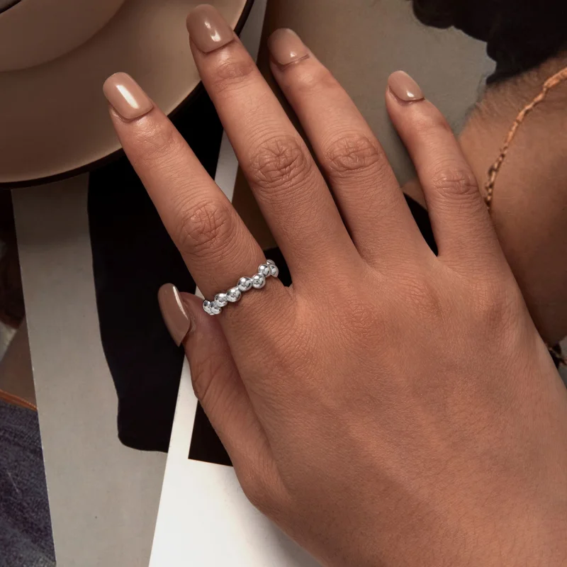 (Bild für) Pandora Style Bubble Open Ring - SCR962-E - Ansicht 5