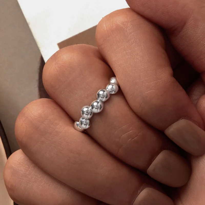 (Bild für) Pandora Style Bubble Open Ring - SCR962-E - Ansicht 6