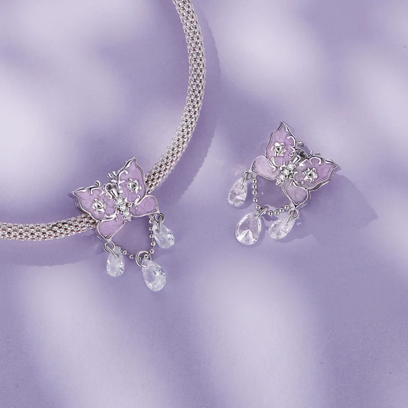 (Bild für) Pandora Style Butterfly Charm - SCC2543 - Ansicht 4