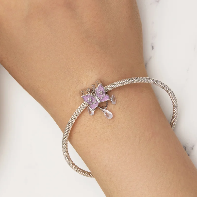 (Bild für) Pandora Style Butterfly Charm - SCC2543 - Ansicht 5