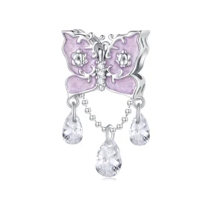 (Bild für) Pandora Style Butterfly Charm - SCC2543