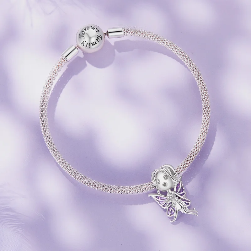 (Bild für) Pandora Style Butterfly Elf Charm - SCC2544 - Ansicht 3