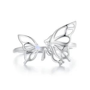 (Bild für) Pandora Style Butterfly Elf Öffnungsring - BSR484-E