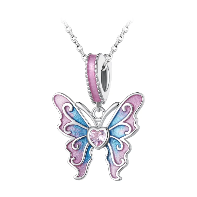 (Bild für) Pandora Style Butterfly Fairy Anhänger - SCC2472 - Ansicht 3