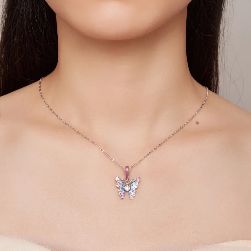 (Bild für) Pandora Style Butterfly Fairy Anhänger - SCC2472 - Ansicht 6