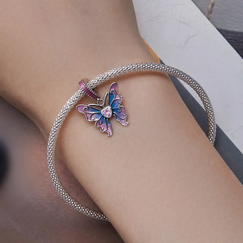 (Bild für) Pandora Style Butterfly Fairy Anhänger - SCC2472 - Ansicht 8