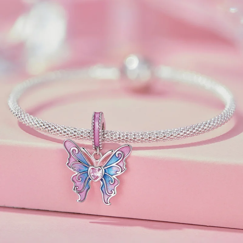 (Bild für) Pandora Style Butterfly Fairy Anhänger - SCC2472 - Ansicht 9