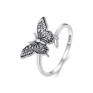 (Bild für) Pandora Style Butterfly Open Ring - SCR966-E