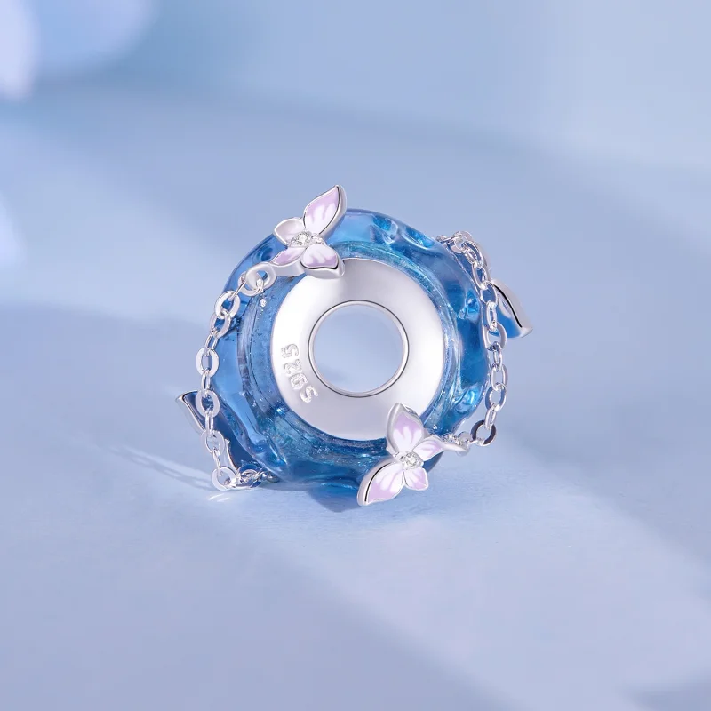 (Bild für) Pandora Style Butterfly Quasten-Anhänger - SCC2461 - Ansicht 3