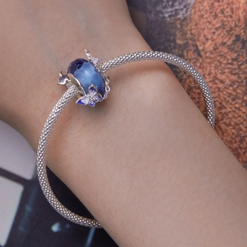 (Bild für) Pandora Style Butterfly Quasten-Anhänger - SCC2461 - Ansicht 6