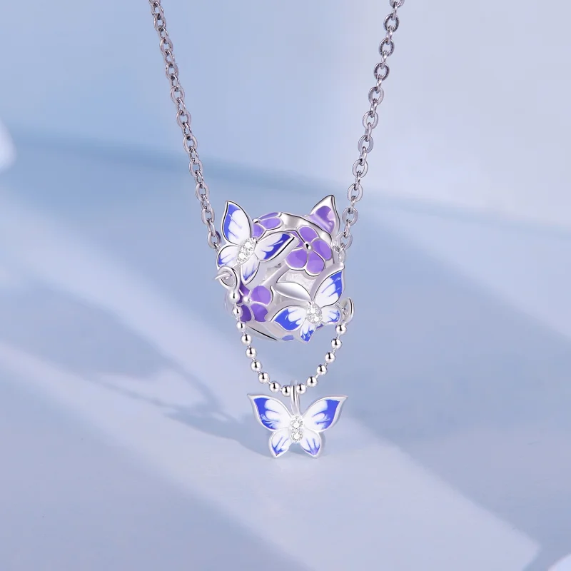 (Bild für) Pandora Style Butterfly Quasten Charm - SCC2460 - Ansicht 2