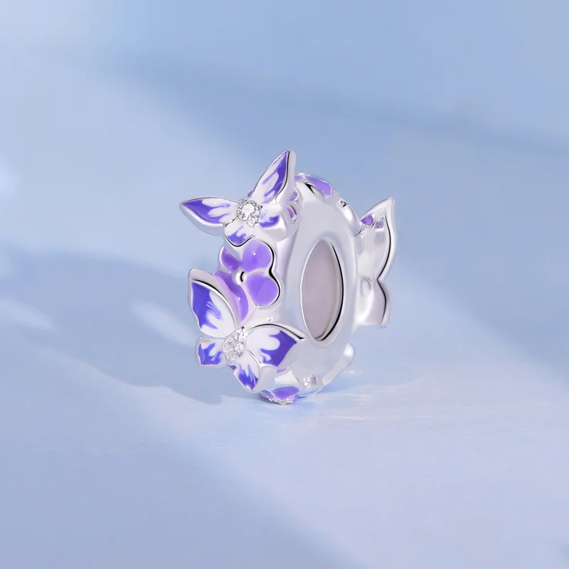 (Bild für) Pandora Style Butterfly Spacer - SCC2462 - Ansicht 2