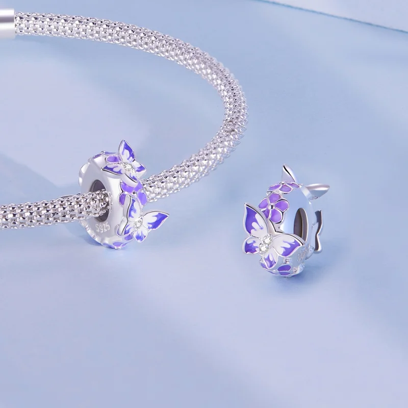 (Bild für) Pandora Style Butterfly Spacer - SCC2462 - Ansicht 4
