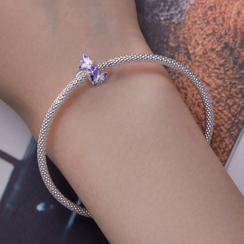 (Bild für) Pandora Style Butterfly Spacer - SCC2462 - Ansicht 6