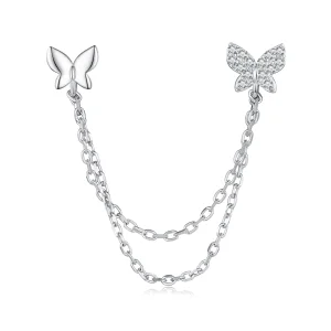 (Bild für) Pandora Style Butterfly Studs Ohrstecker - BSE876