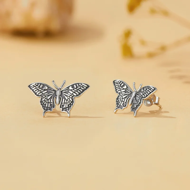 (Bild für) Pandora Style Butterfly Studs Ohrstecker - SCE1637 - Ansicht 2