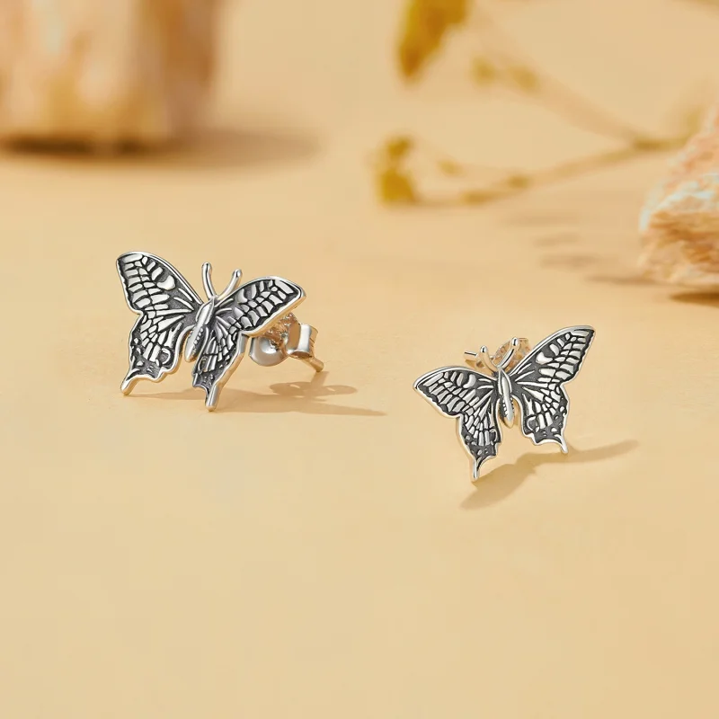 (Bild für) Pandora Style Butterfly Studs Ohrstecker - SCE1637 - Ansicht 3