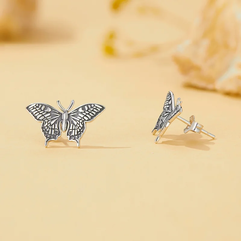 (Bild für) Pandora Style Butterfly Studs Ohrstecker - SCE1637 - Ansicht 4