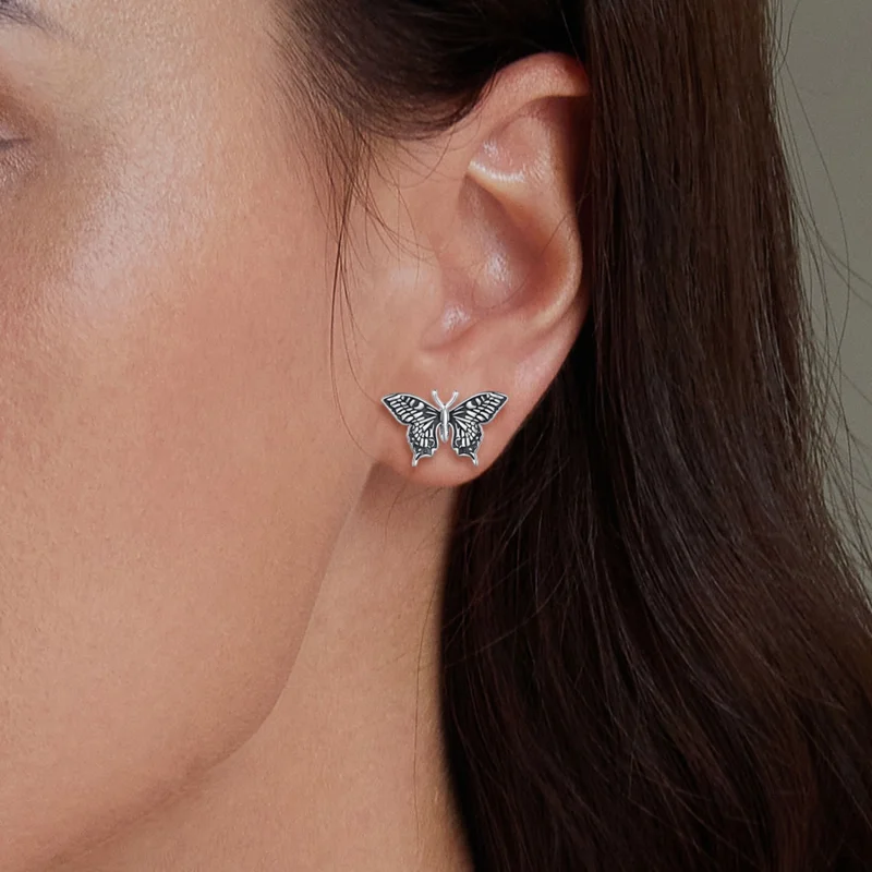 (Bild für) Pandora Style Butterfly Studs Ohrstecker - SCE1637 - Ansicht 5