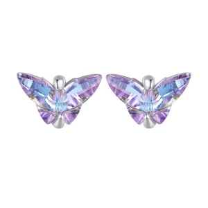 (Bild für) Pandora Style Butterfly Thread Stecker Ohrringe - BSE797