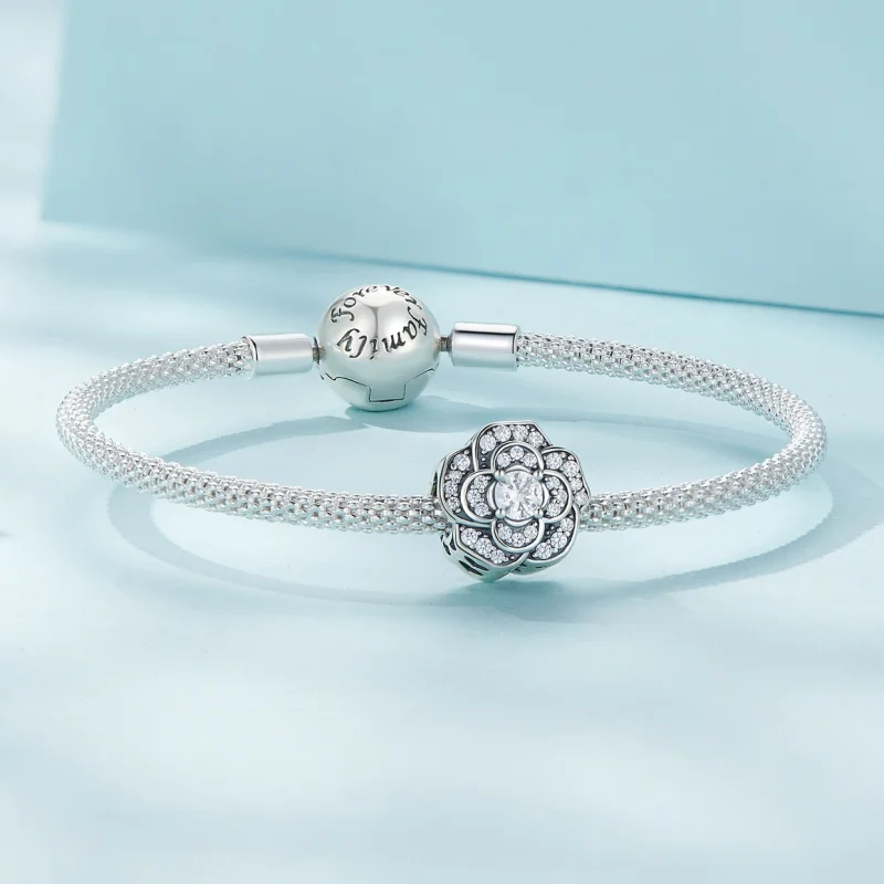 (Bild für) Pandora Style Camellia Charm - SCC2493 - Ansicht 5