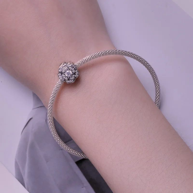 (Bild für) Pandora Style Camellia Charm - SCC2493 - Ansicht 6