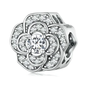 (Bild für) Pandora Style Camellia Charm - SCC2493