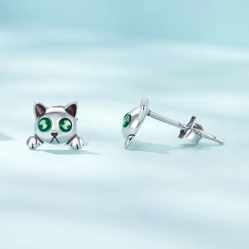 (Bild für) Pandora Style Cat Glow-In-The-Dark Studs Ohrringe - SCE1643 - Ansicht 4