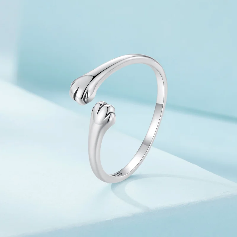 (Bild für) Pandora Style Cat Hug Open Ring - SCR961-E - Ansicht 2