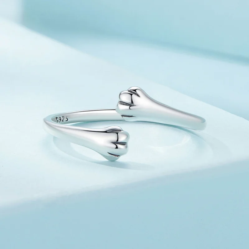 (Bild für) Pandora Style Cat Hug Open Ring - SCR961-E - Ansicht 3