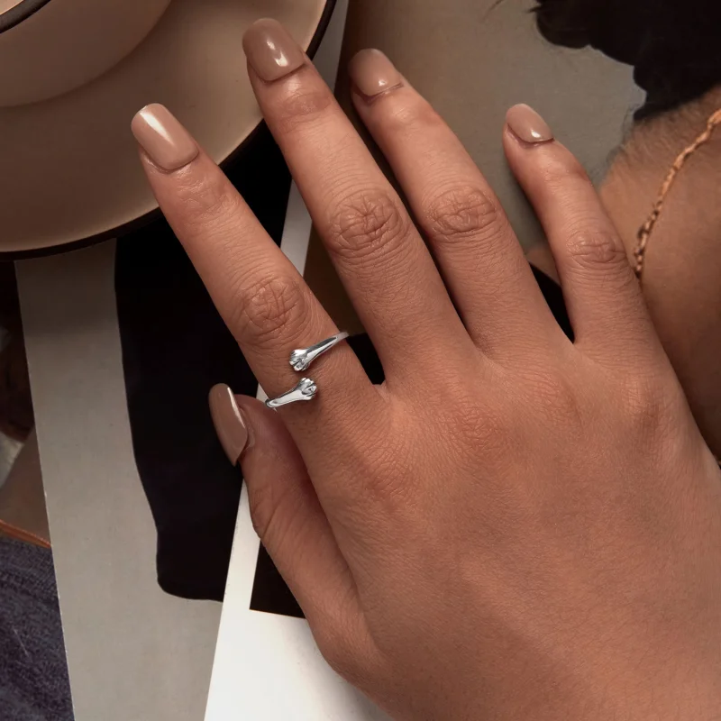 (Bild für) Pandora Style Cat Hug Open Ring - SCR961-E - Ansicht 5